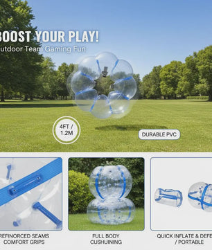 Opblaasbare Bumperbal 1.2m Diameter - Dik PVC | Leuk voor Spelletjes & Feesten