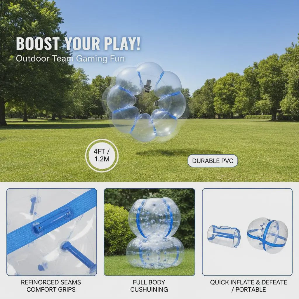 Opblaasbare Bumperbal 1.2m Diameter - Dik PVC | Leuk voor Spelletjes & Feesten