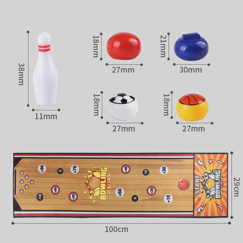 Interactieve Spelmat: Bowling, Curling & Voetbal - Plezier voor het Hele Gezin!