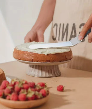 Professionele Gebogen Spatelset - Roestvrij Staal - Voor Taart Decoratie