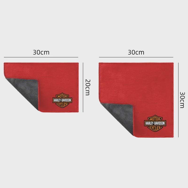 Set van 2 Harley Davidson Microvezel Doeken - Soft Drying Cloth voor Auto & Motor