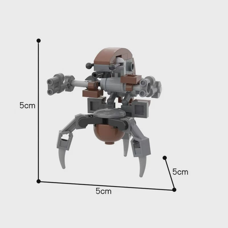 10x Bouwstenen Droideka Destroyer Droids - Star Wars Clone Robot Speelgoed