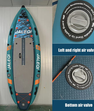 SEA BEAST 335CM Opblaasbare Vis Kajak - Complete Set met Stoel