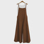 Dames Jumpsuit Zomer Mouwloos Katoen Linnen met Wijde Pijpen - Casual en Comfortabel