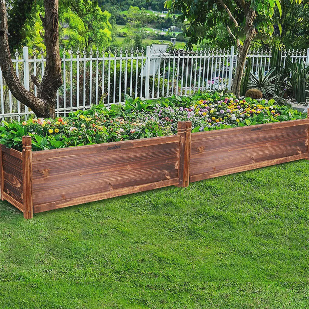 Houten Verhoogde Plantenbak voor Buiten - Ideaal voor Bloemen en Groenten