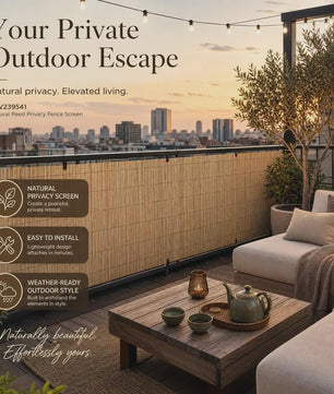Natuurlijke Rietenschutting 100x1000cm - Privacy & Decoratie voor Tuin en Balkon