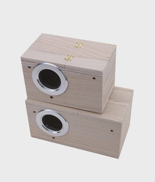 Houten Nestkast voor Parkieten en Kaketoes - Gemakkelijk Schoon te Maken Vogelhuisje