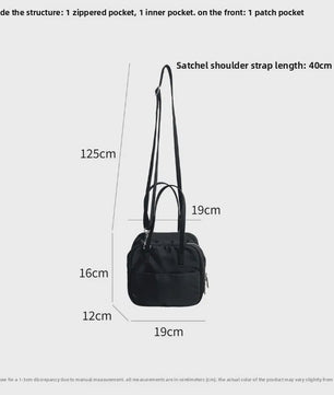 Stijlvolle Nylon Boston Bag - Lichtgewicht Schoudertas & Crossbody Tas voor Dames