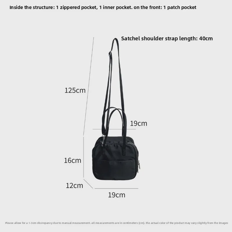 Stijlvolle Nylon Boston Bag - Lichtgewicht Schoudertas & Crossbody Tas voor Dames