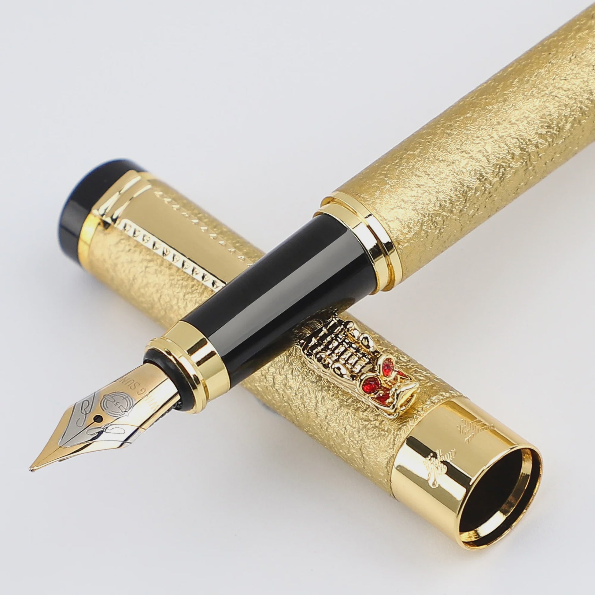 Luxe Metalen Vulpen met Iridium Punt (0.5mm) - Stijlvol Schrijven voor Kantoor en School