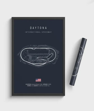 F1 Circuit Poster: Monaco Imola Track Art - Stijlvolle Motorsport Wall Art