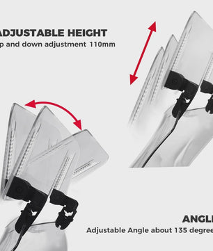 Universeel Verstelbare Motor Windscherm Verhoging Spoiler Clip - Windgeleider