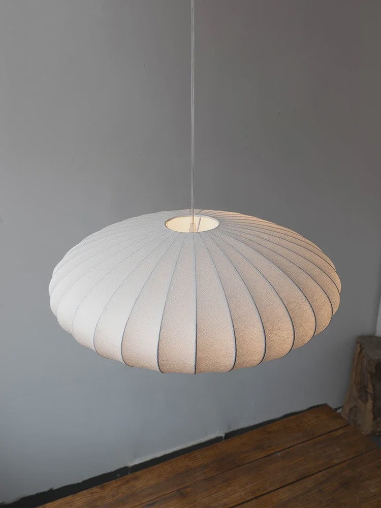 Wabi Sabi Zijden Hanglamp - Sfeervolle Plafondlamp voor Woon- en Eetkamer