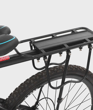Aluminium Fietscarrier Zwart - Robuuste Bagagedrager Achter voor Fietsen