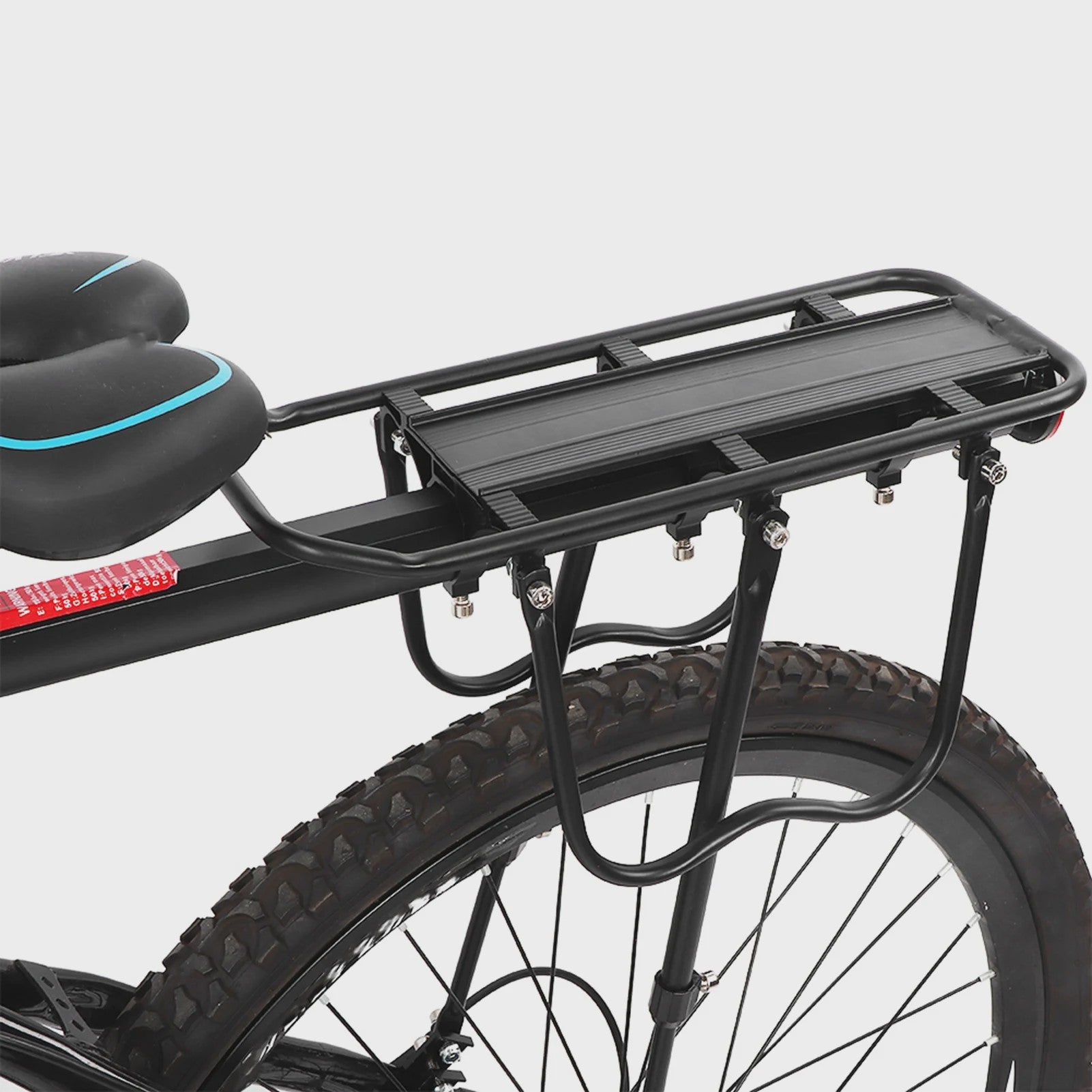 Aluminium Fietscarrier Zwart - Robuuste Bagagedrager Achter voor Fietsen