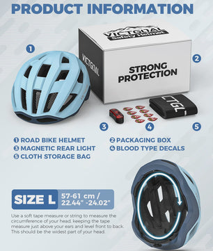Lichtgewicht Fietshelm met Magnetische Achterlicht voor Heren & Dames - Veiligheid voor MTB & Racefiets