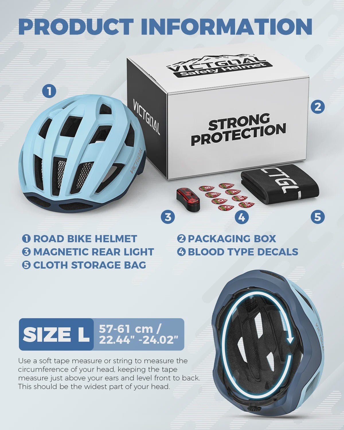Lichtgewicht Fietshelm met Magnetische Achterlicht voor Heren & Dames - Veiligheid voor MTB & Racefiets