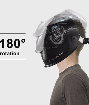 DEKO Automatisch Donkere Lashelm met Solar Power, Verstelbare Schaduw 9-13 en Vervangbare Batterij voor TIG MIG MMA