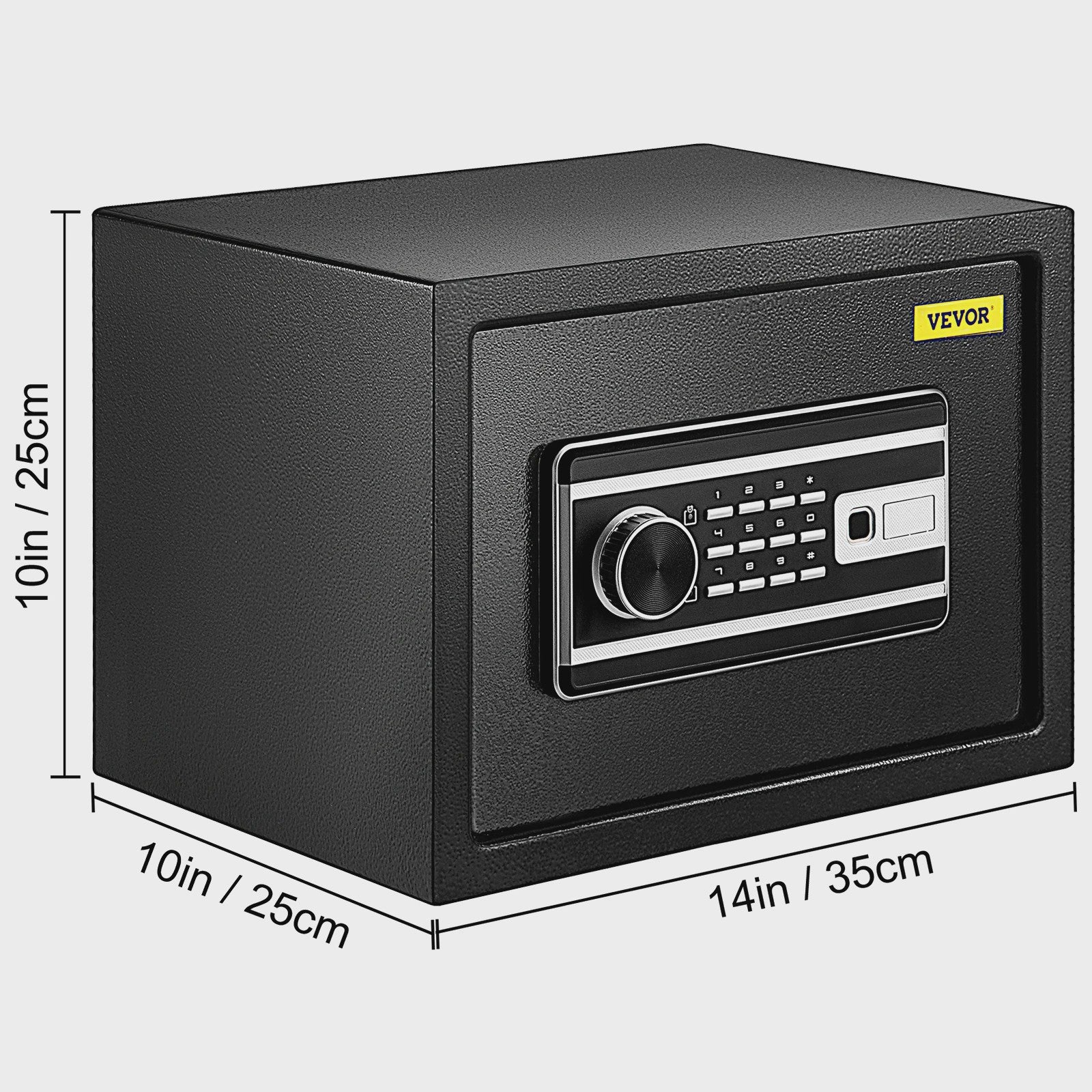 Digitale Kluis met Vingerafdrukscanner & Code - 0.8 Cu Ft - Veilig Geld, Documenten & Waardevolle Spullen
