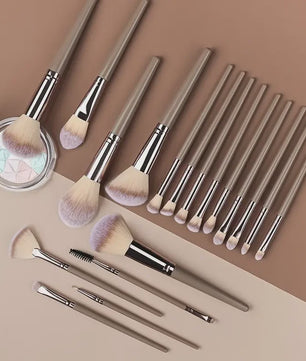 Professionele Make-up Kwasten Set (20 Stuks) - Foundation, Oogschaduw & Meer