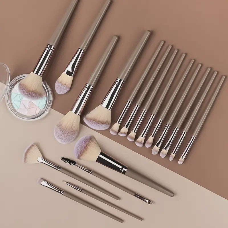 Professionele Make-up Kwasten Set (20 Stuks) - Foundation, Oogschaduw & Meer