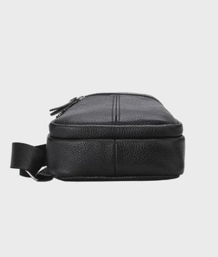Luxe Leren Borstas Heren - Grote Capaciteit, Zakelijk & Casual Crossbody Tas