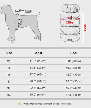 Warme Winterjas voor Honden en Katten - Gevoerd Puppy Vest voor Kleine & Middelgrote Honden