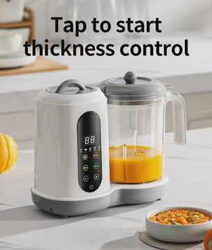4-in-1 Slimme Babyvoeding Maker: Stoom, Pureer & Mix met Digitaal Display
