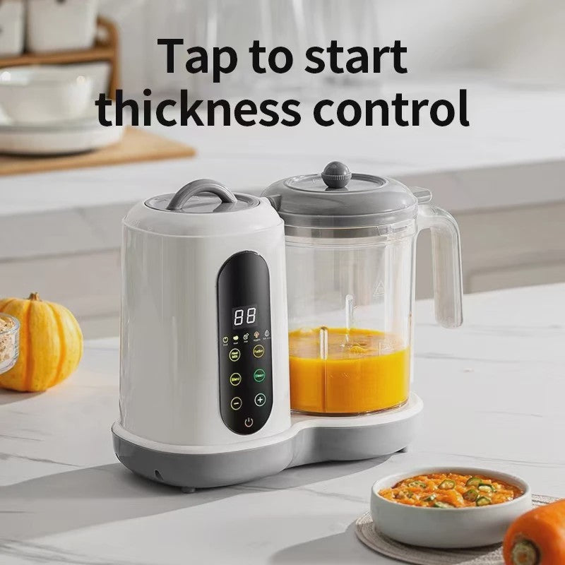 4-in-1 Slimme Babyvoeding Maker: Stoom, Pureer & Mix met Digitaal Display