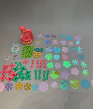 DIY Bloemen Knutselset met Embossing Machine - Interactief Speelgoed voor Kinderen