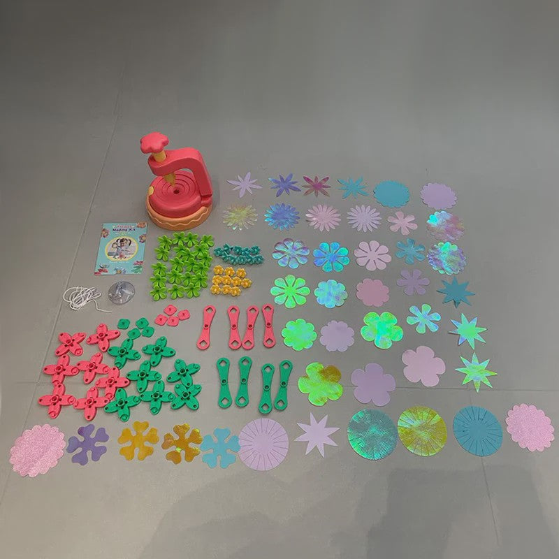 DIY Bloemen Knutselset met Embossing Machine - Interactief Speelgoed voor Kinderen