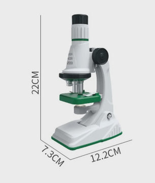 Kinderen Microscoop Set 200x-1200x Vergroting met LED Licht - STEM Educatief Speelgoed