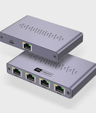 Gigabit 1x4 Ethernet Splitter 1000Mbps RJ45 LAN - Verdeel Internet naar 4 Apparaten