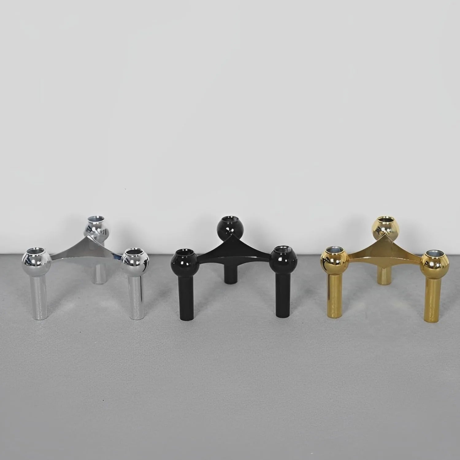 Modulaire Metalen Kandelaar - Geometric & Verstelbaar voor Tafel & Bruiloft