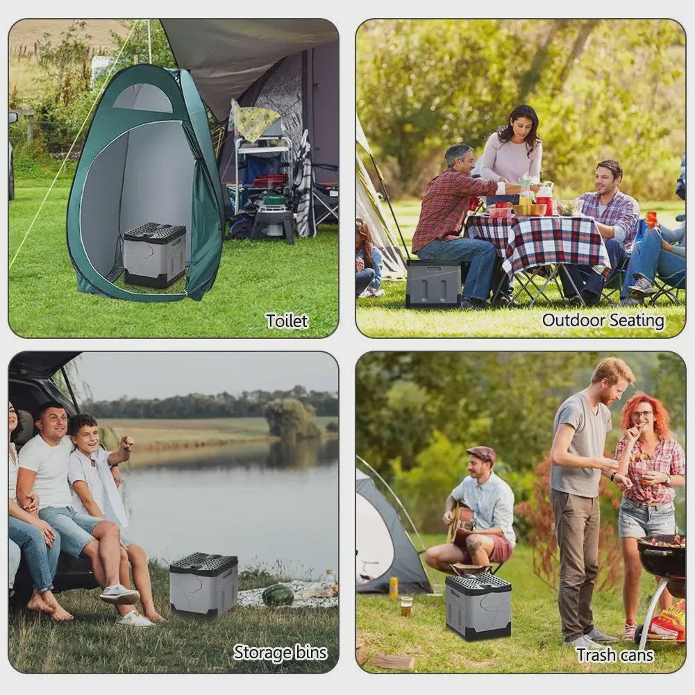 Draagbaar Opvouwbaar Toilet - Ideaal voor Camping, Reizen & Noodgevallen