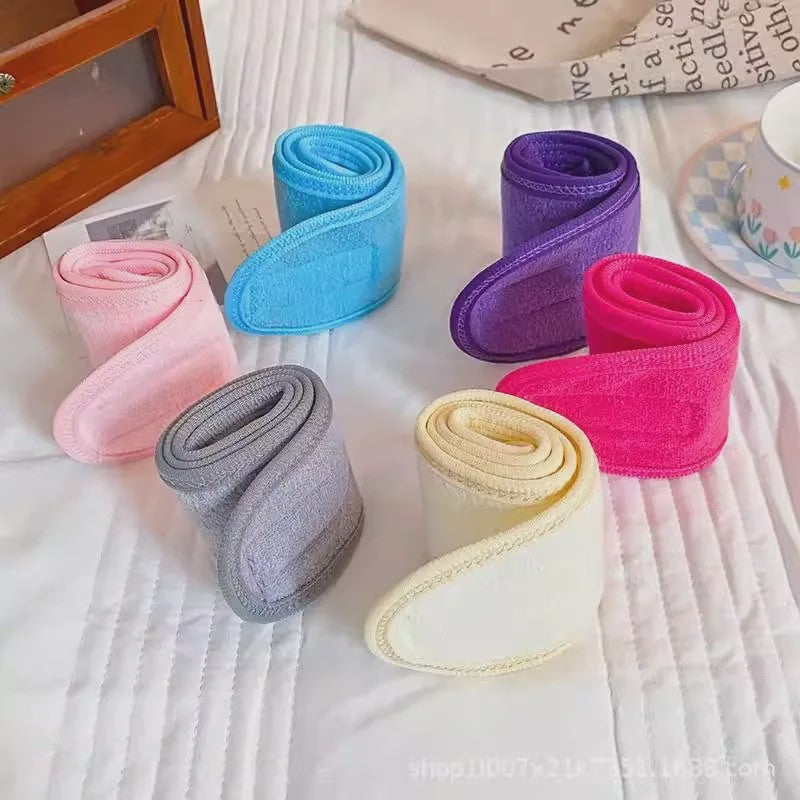 Verstelbare Make-up Haarband (5 Stuks) - Zachte Handdoekstof voor Gezichtsreiniging, Yoga & Spa