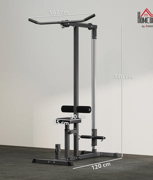 Homcom Krachtstation met Katrol en Verstelbare Zitting - Home Gym Fitness Apparaat