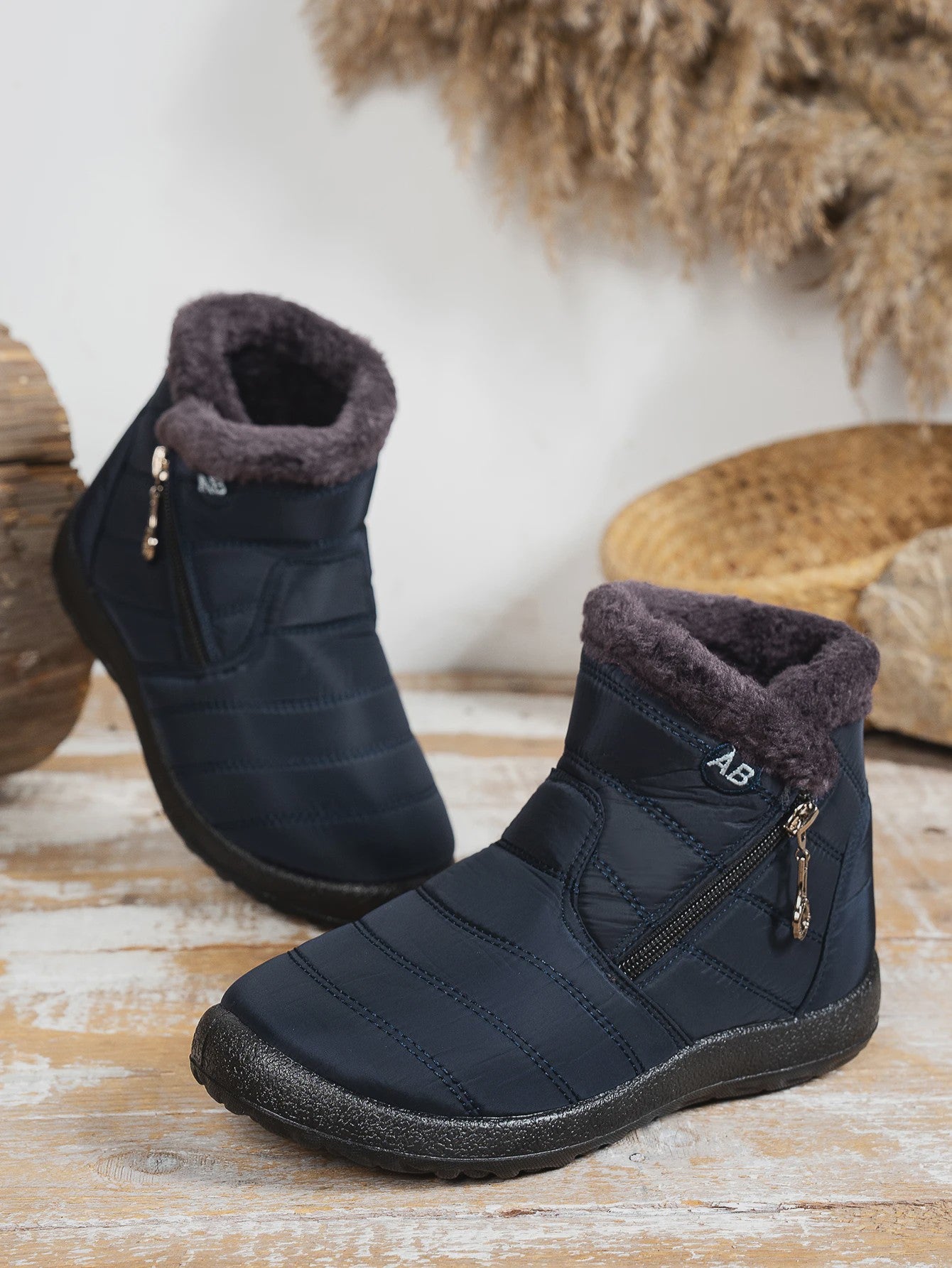Dames Winter Snowboots: Warme Faux Fur Voering, Waterdicht & Comfortabel voor Koude Dagen