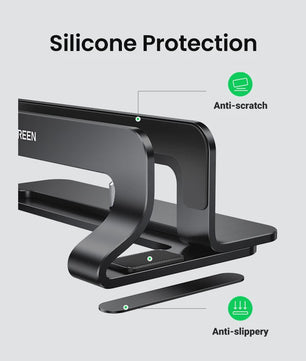 UGREEN Verticale Laptop Standaard - Aluminium, Verstelbaar voor MacBook, Laptops, Tablets & Telefoons