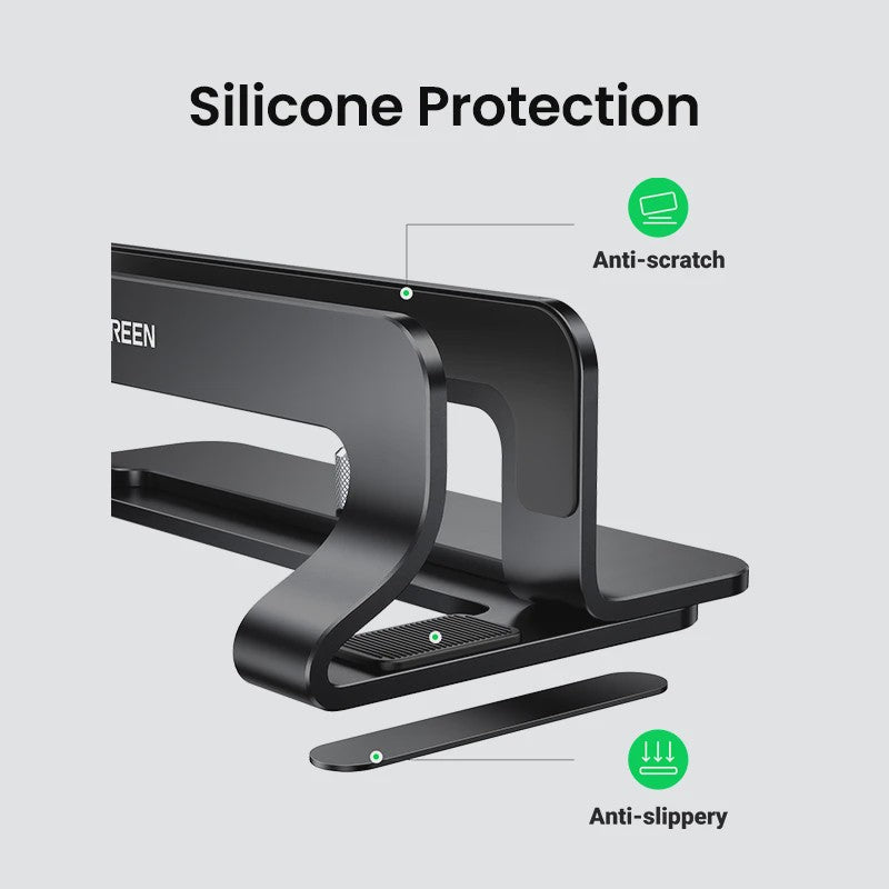 UGREEN Verticale Laptop Standaard - Aluminium, Verstelbaar voor MacBook, Laptops, Tablets & Telefoons