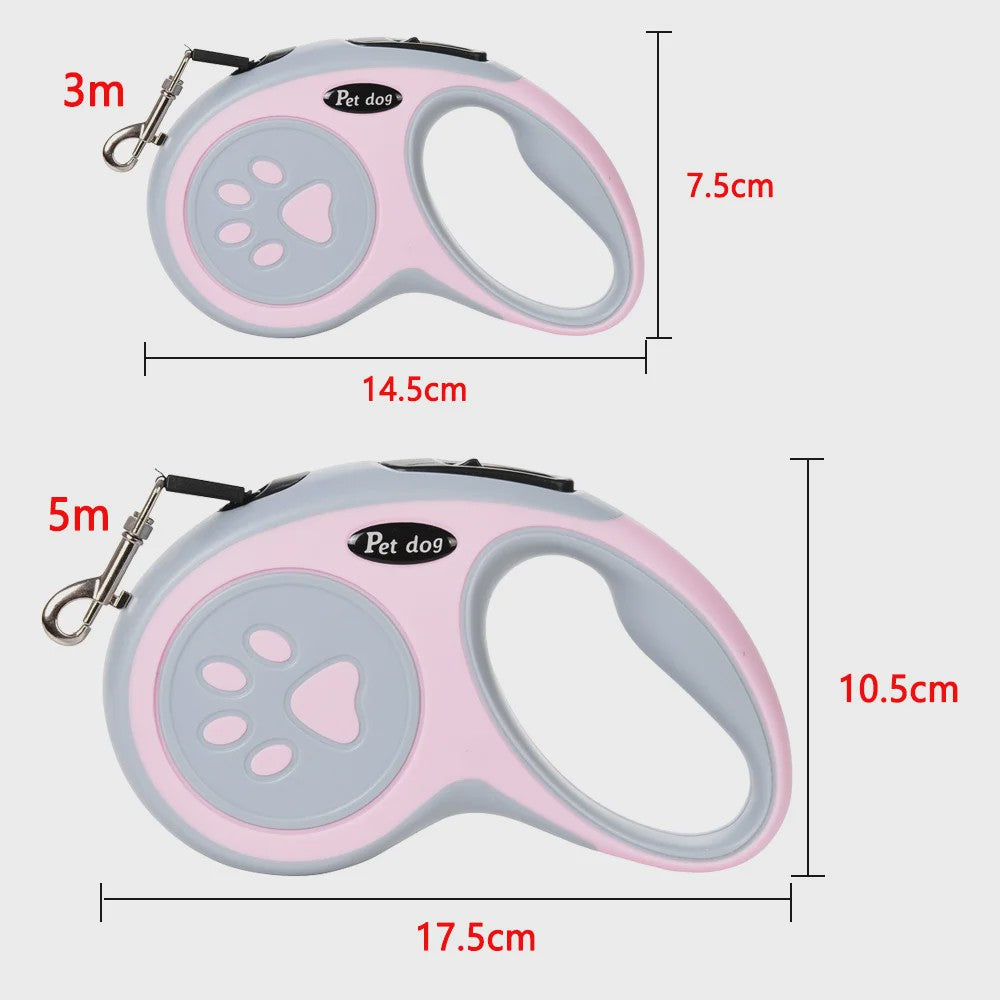 Intrekbare Hondentuig 3/5 Meter - Veilig en Comfortabel voor Kleine en Middelgrote Honden & Katten
