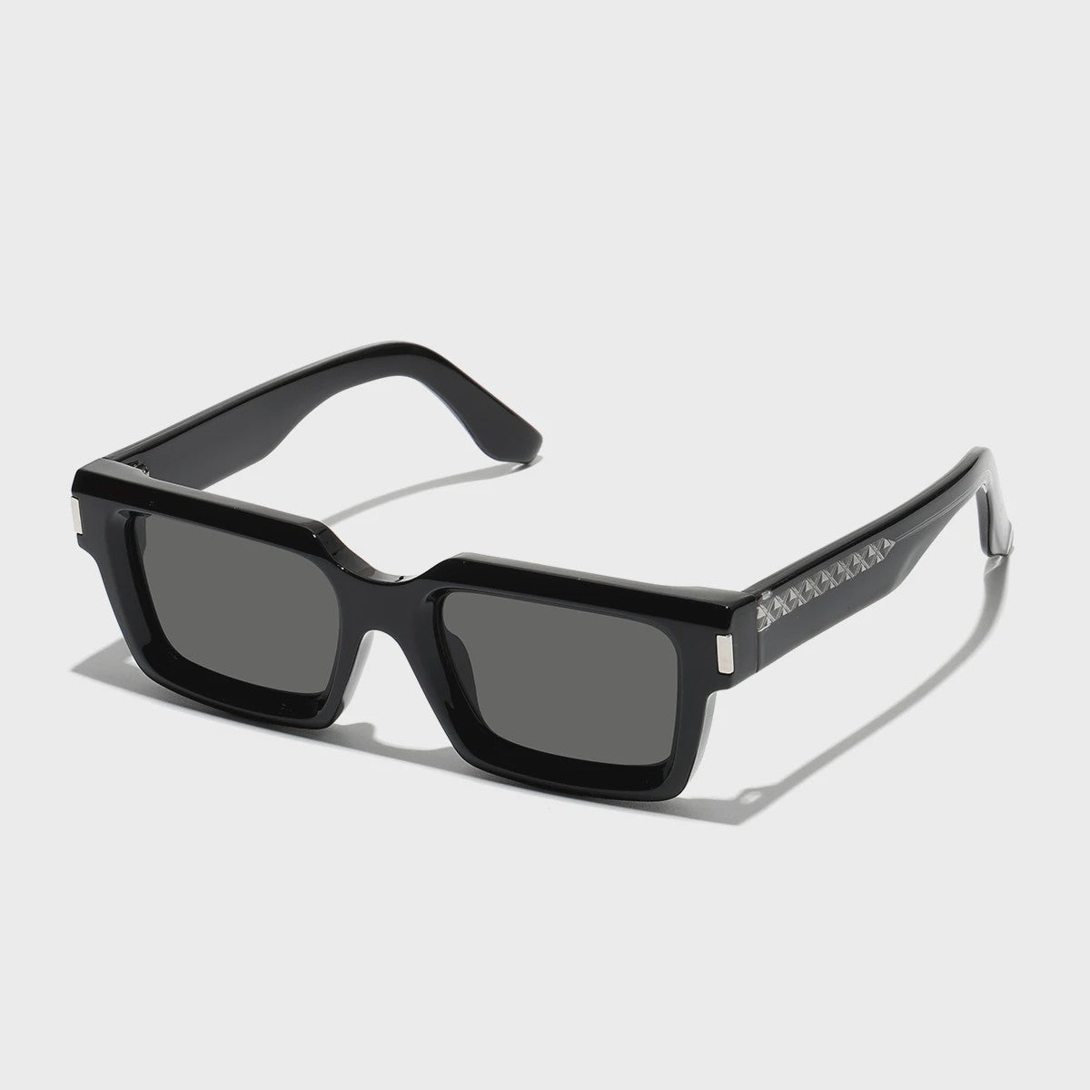 Luxe Retro Zonnebril Dames Heren - Vierkant Rechthoekig Design, UV400 Bescherming