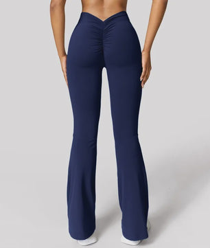 Dames High Waist Flare Leggings met Push-Up Effect - Sport & Casual