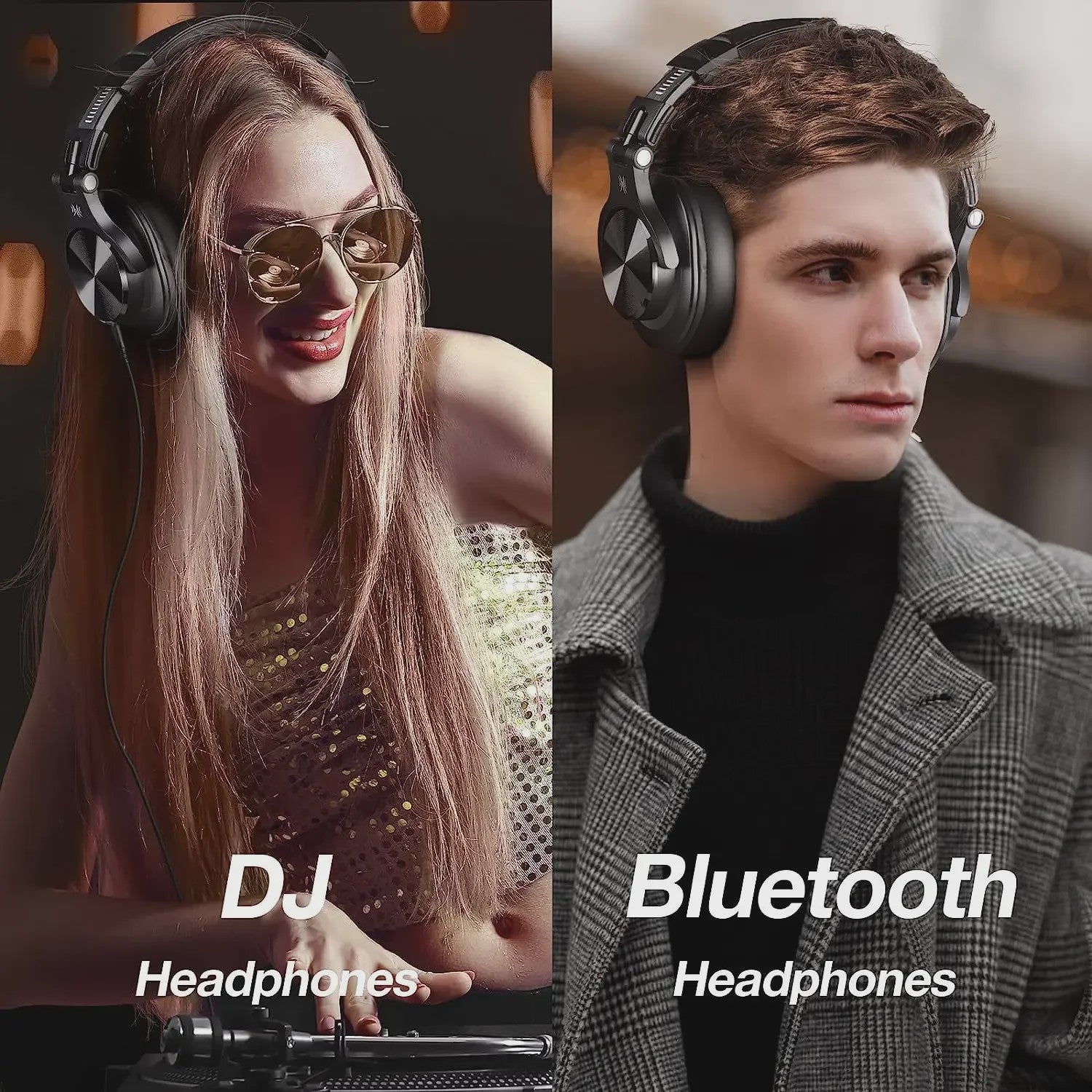 OneOdio Fusion A70 Draadloze Koptelefoon - Hi-Res Audio, 72u Batterij, Studio & DJ