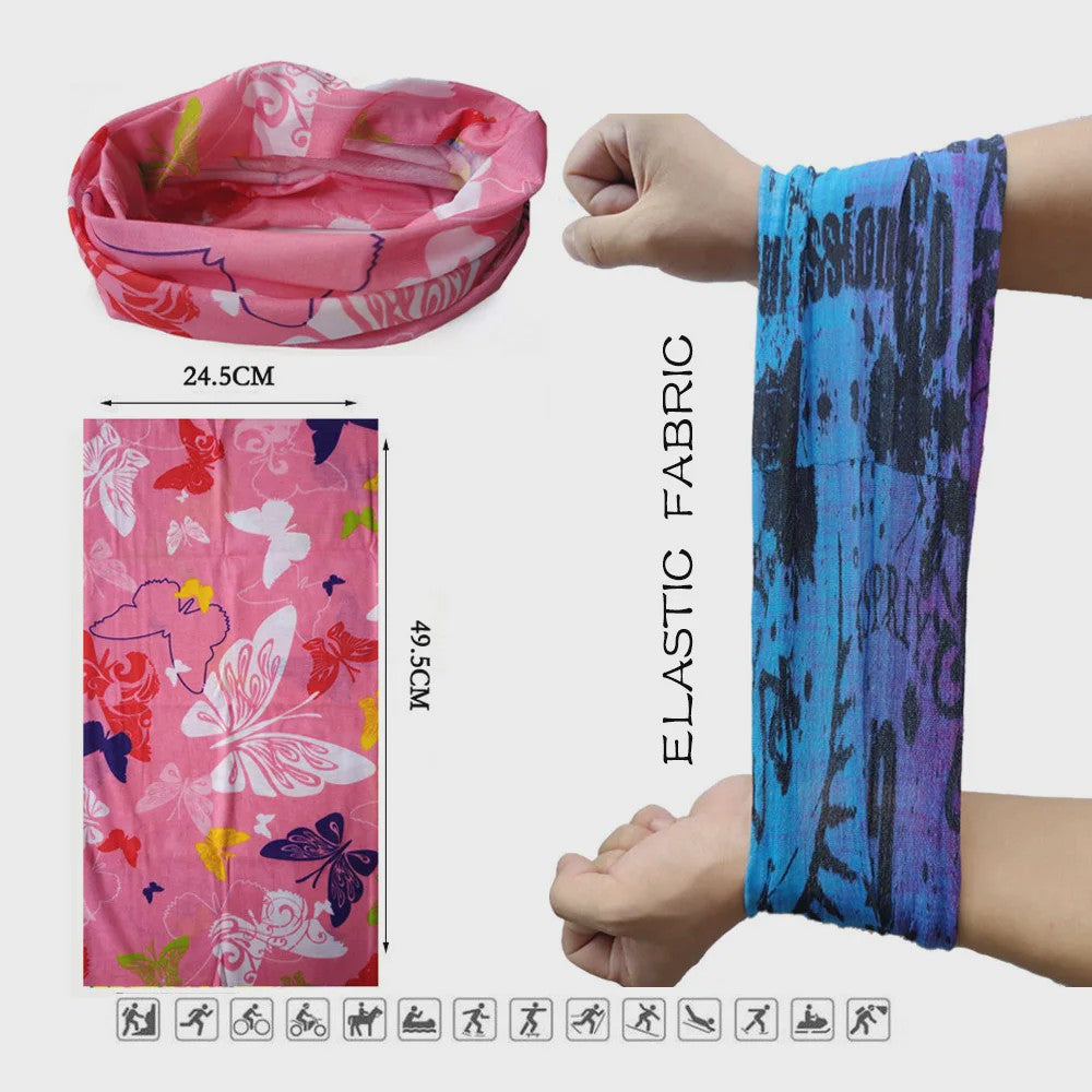 Multifunctionele Bandana Nekwarmer Hoofdband - Winddicht & UV-beschermend voor Outdoor Activiteiten