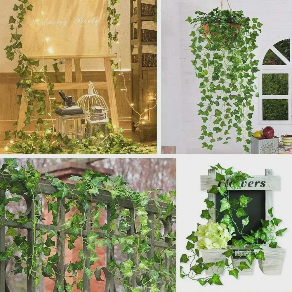 Kunstmatige Klimop Slier met Esdoornbladeren - Decoratieve Slang voor Feest & Huis
