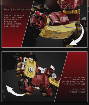 Marvel Iron Man Hulkbuster Mecha Bouwstenen Set - 2600+ Stukjes - Volwassen DIY Speelgoed