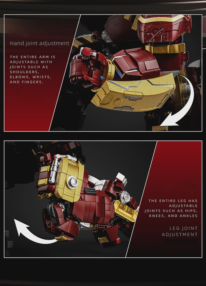 Marvel Iron Man Hulkbuster Mecha Bouwstenen Set - 2600+ Stukjes - Volwassen DIY Speelgoed