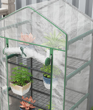 Kleine Transparante Kas met 5 Lagen - Ideaal voor Planten en Zaailingen