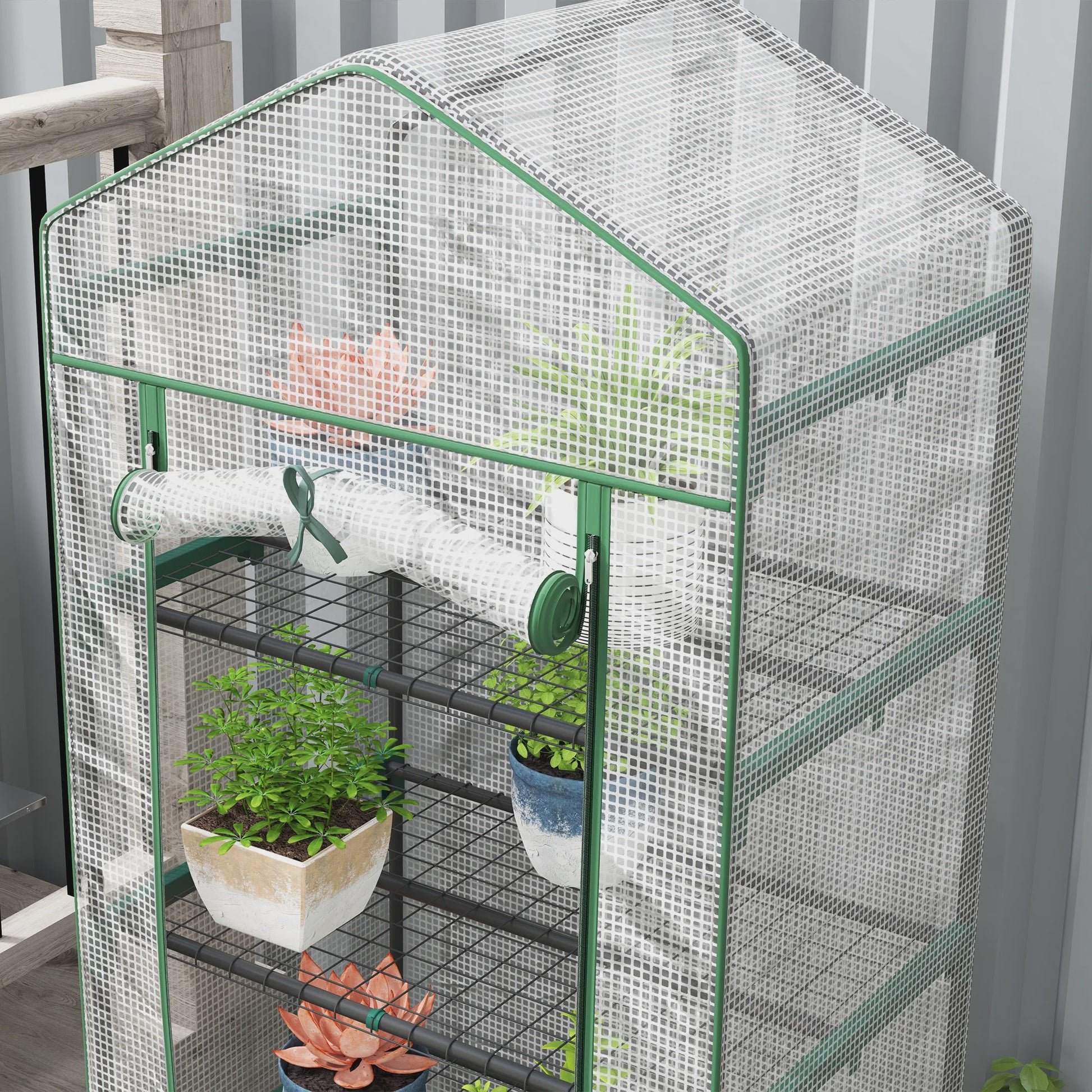 Kleine Transparante Kas met 5 Lagen - Ideaal voor Planten en Zaailingen